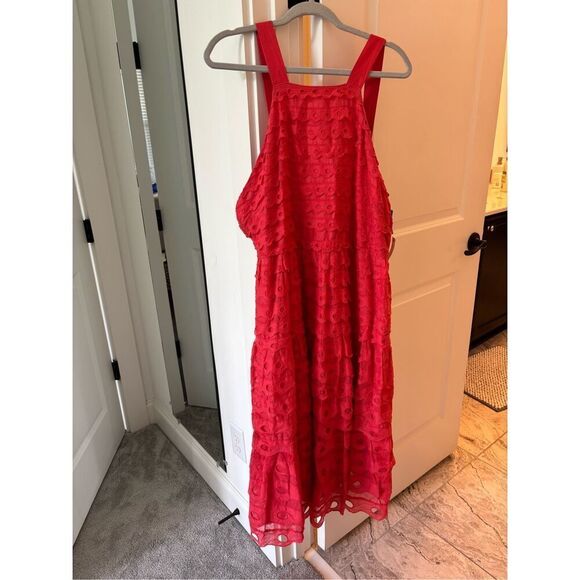NWT ANTHROPOLOGIE MAEVE EYELET MIDI DRESS, $260 Sz 12 - Picture 4 of 12